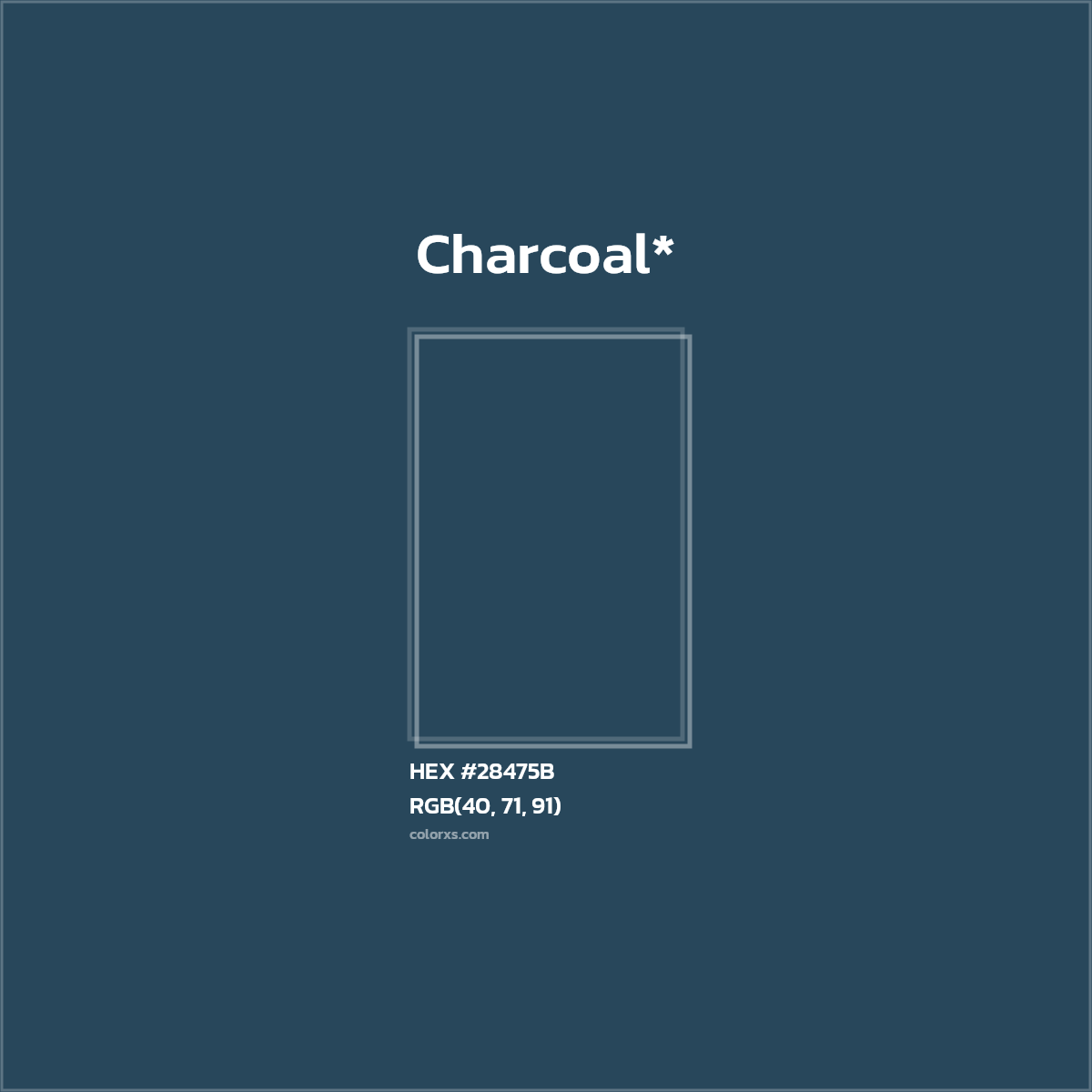 HEX #28475B Color Name, Color Code, Palettes, Similar Paints, Images