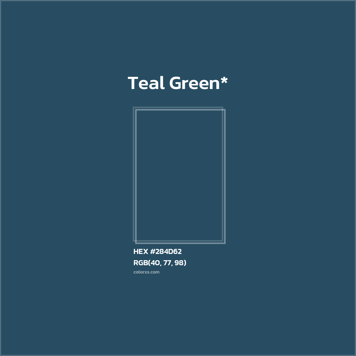 HEX #284D62 Color Name, Color Code, Palettes, Similar Paints, Images