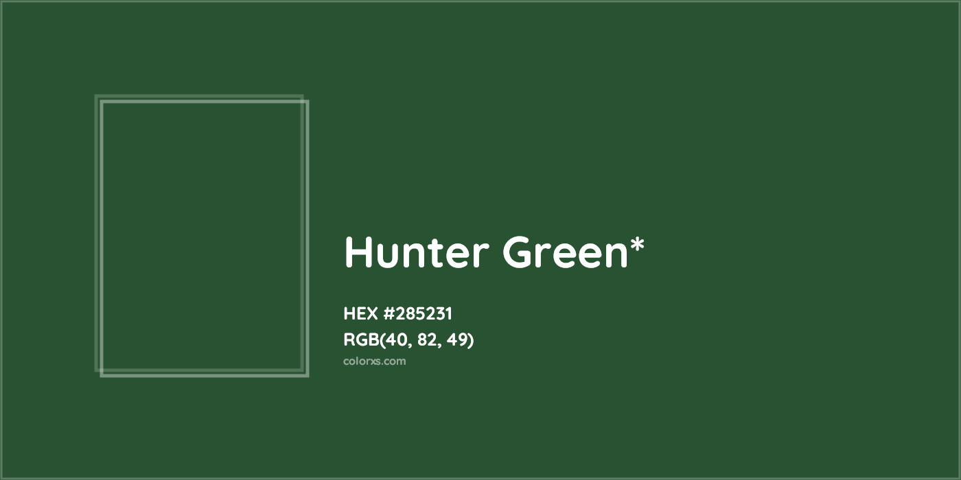 HEX #285231 Color Name, Color Code, Palettes, Similar Paints, Images