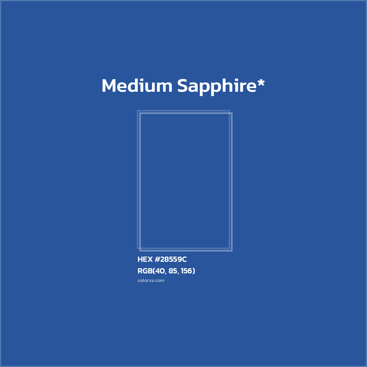 HEX #28559C Color Name, Color Code, Palettes, Similar Paints, Images