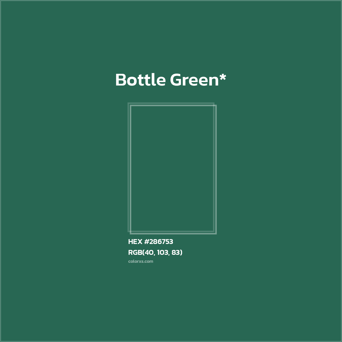 HEX #286753 Color Name, Color Code, Palettes, Similar Paints, Images