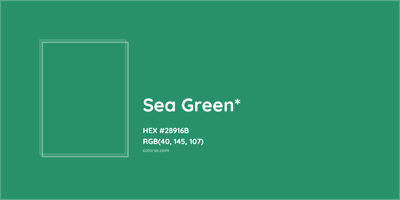 HEX #28916B Color Name, Color Code, Palettes, Similar Paints, Images