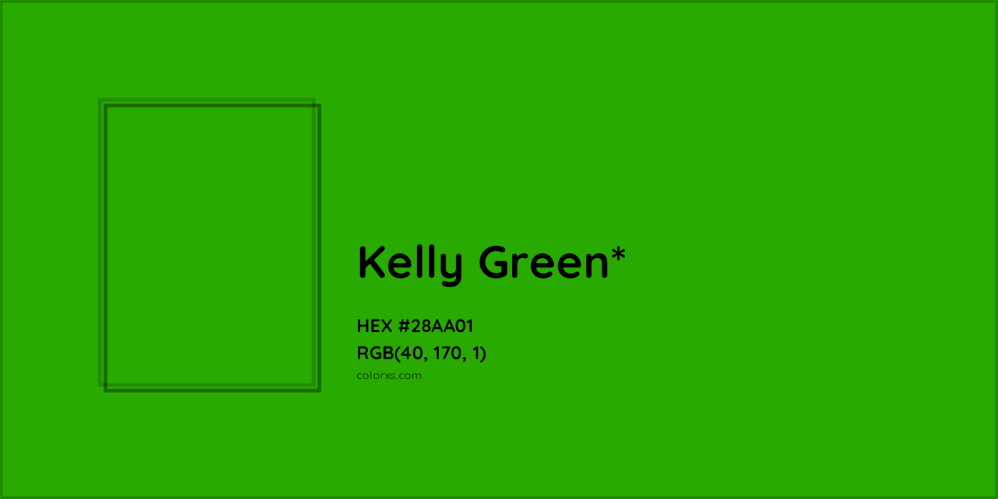 HEX #28AA01 Color Name, Color Code, Palettes, Similar Paints, Images