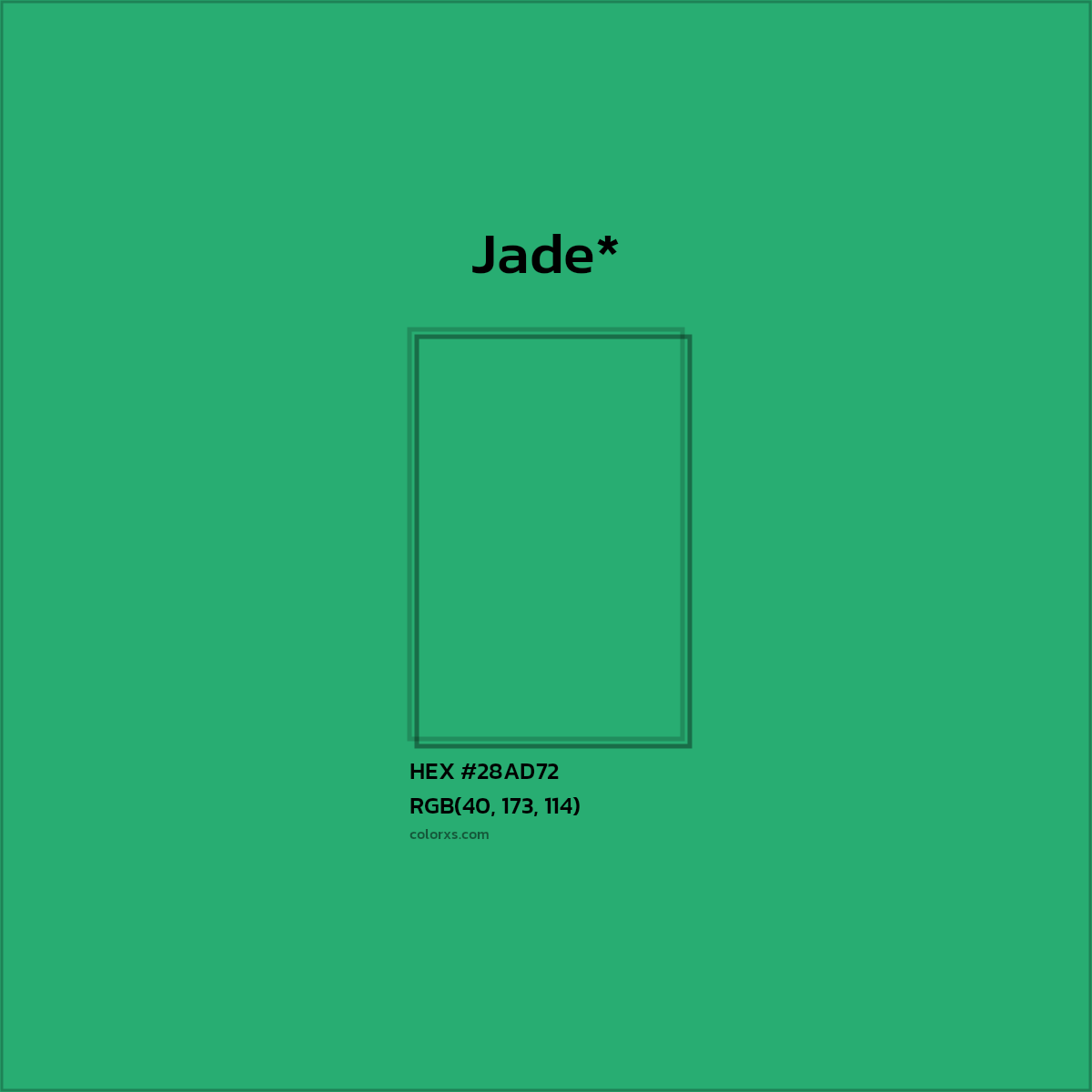 HEX #28AD72 Color Name, Color Code, Palettes, Similar Paints, Images
