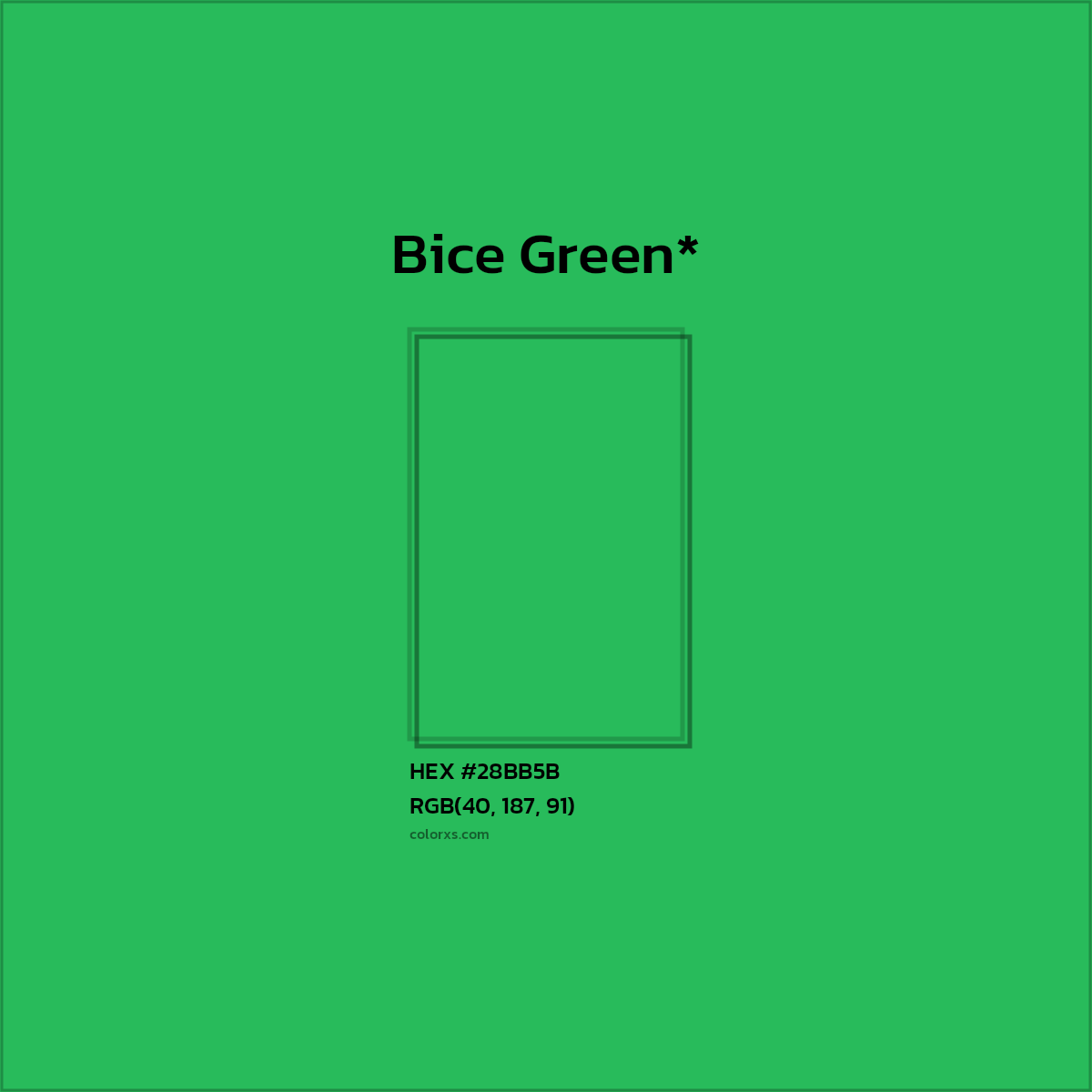 HEX #28BB5B Color Name, Color Code, Palettes, Similar Paints, Images