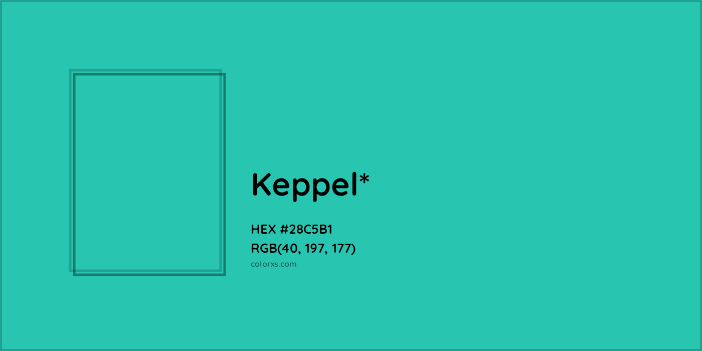 HEX #28C5B1 Color Name, Color Code, Palettes, Similar Paints, Images