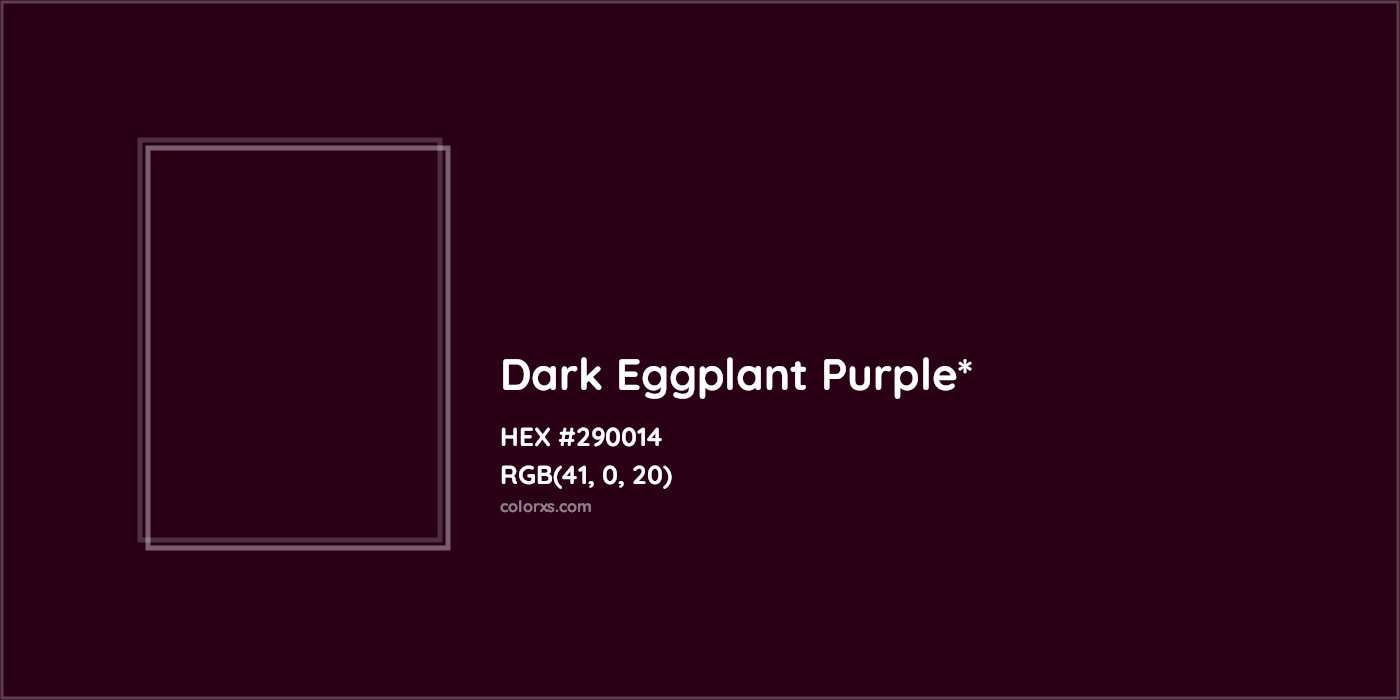 HEX #290014 Color Name, Color Code, Palettes, Similar Paints, Images