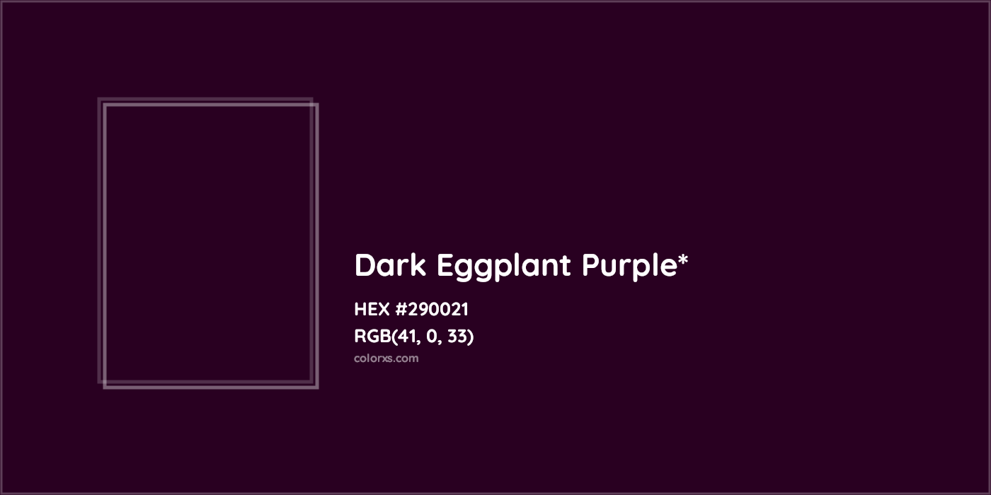 HEX #290021 Color Name, Color Code, Palettes, Similar Paints, Images