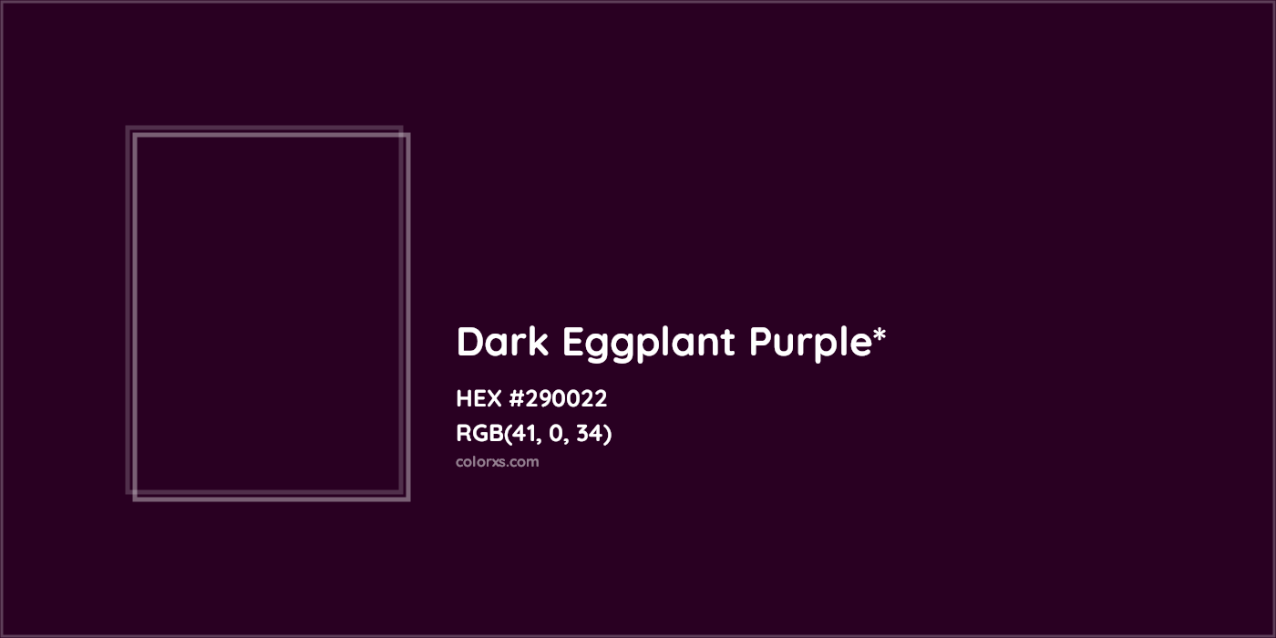 HEX #290022 Color Name, Color Code, Palettes, Similar Paints, Images