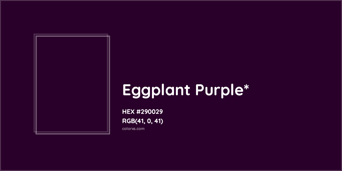 HEX #290029 Color Name, Color Code, Palettes, Similar Paints, Images