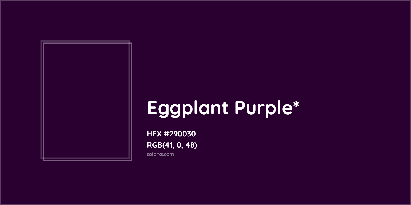HEX #290030 Color Name, Color Code, Palettes, Similar Paints, Images