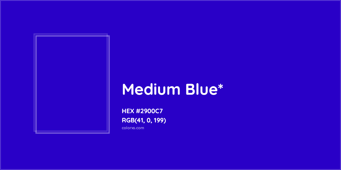 HEX #2900C7 Color Name, Color Code, Palettes, Similar Paints, Images