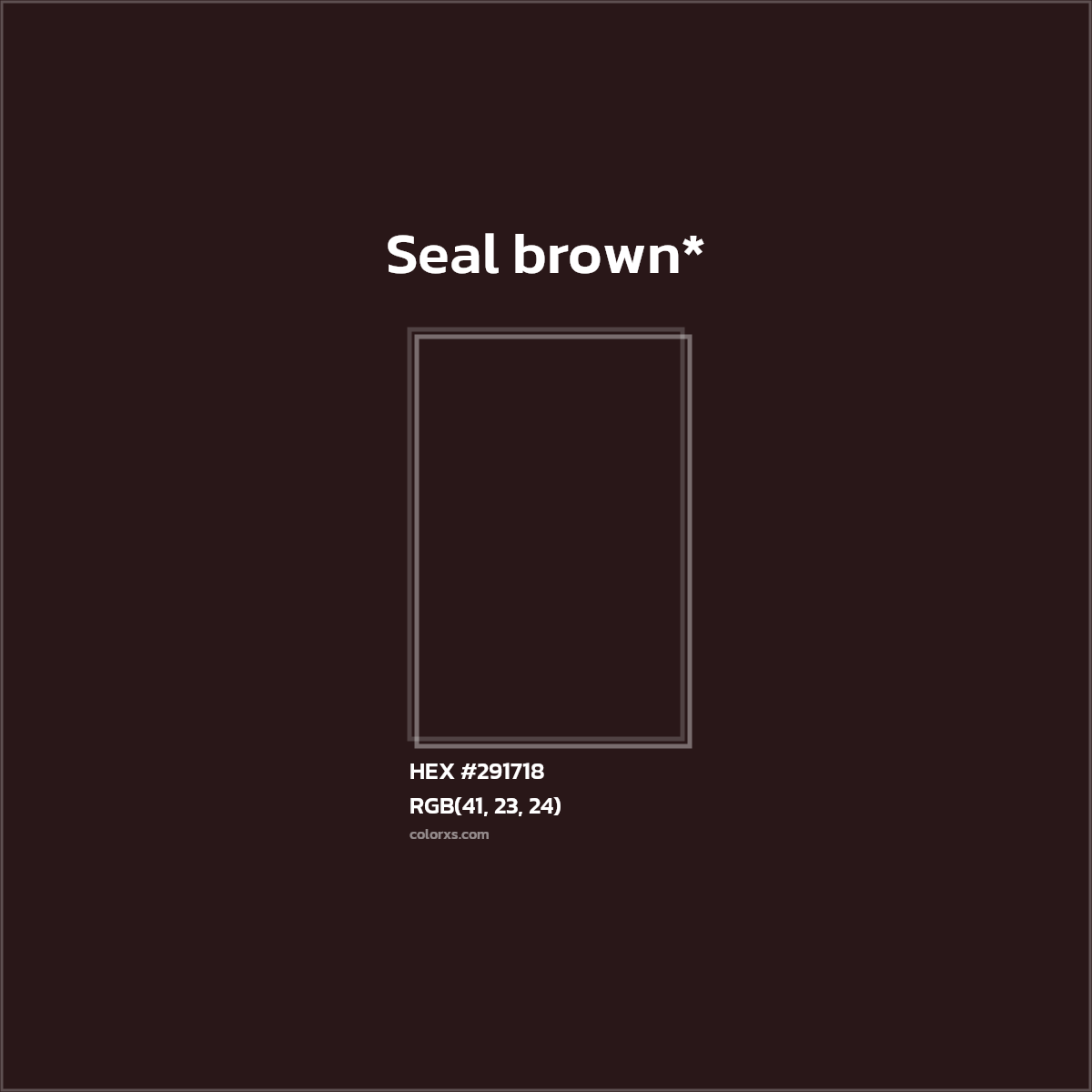 HEX #291718 Color Name, Color Code, Palettes, Similar Paints, Images