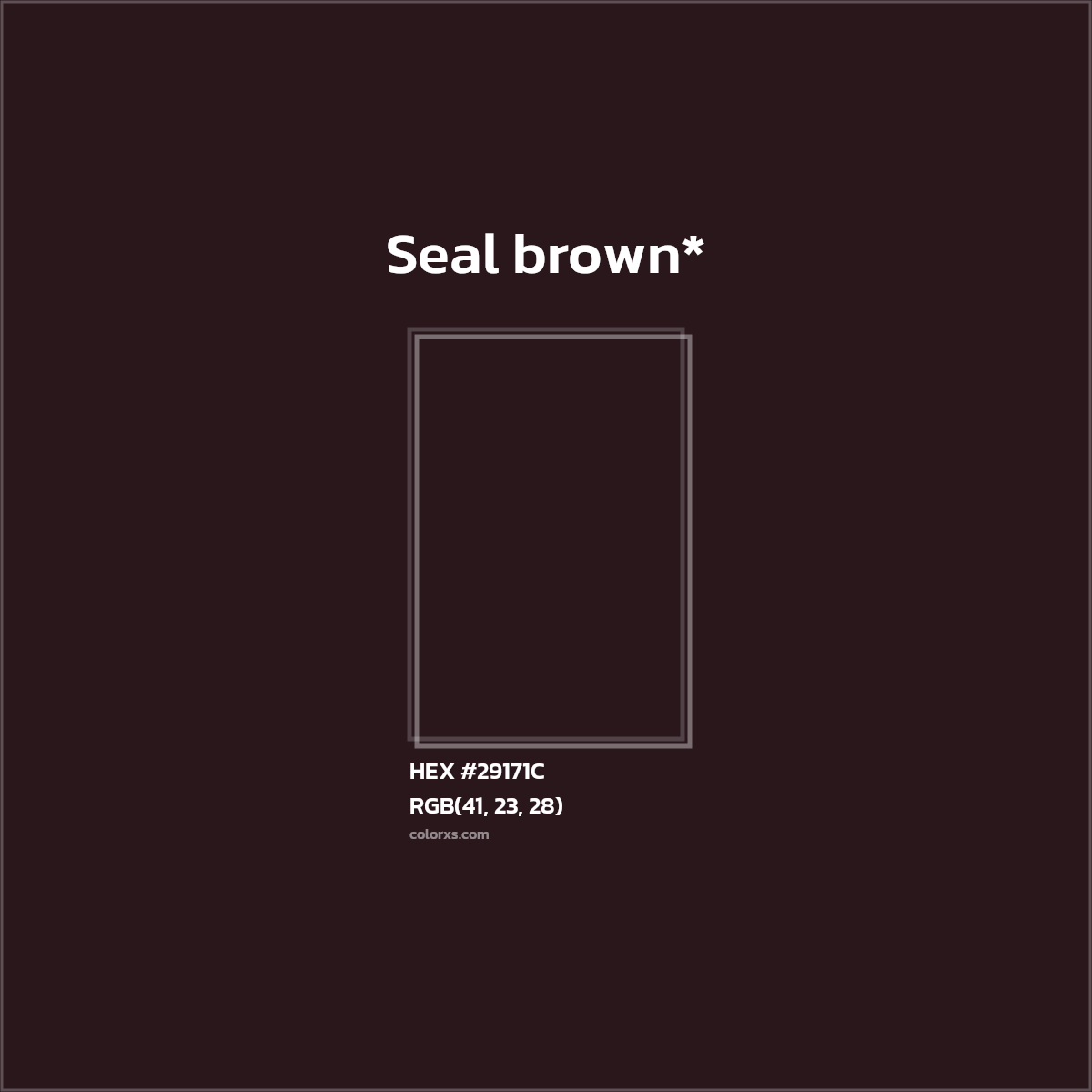 HEX #29171C Color Name, Color Code, Palettes, Similar Paints, Images