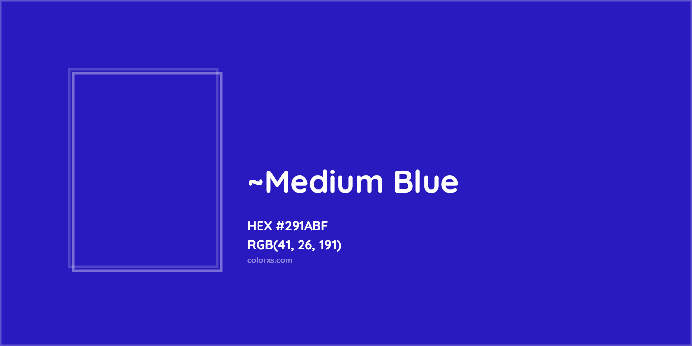 HEX #291ABF Color Name, Color Code, Palettes, Similar Paints, Images