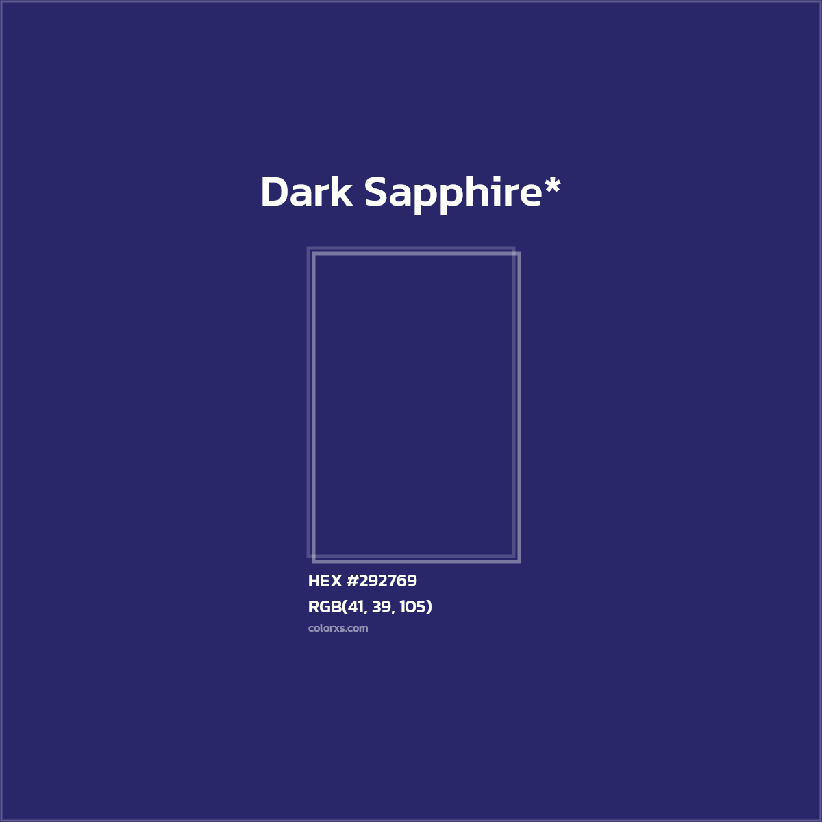 HEX #292769 Color Name, Color Code, Palettes, Similar Paints, Images