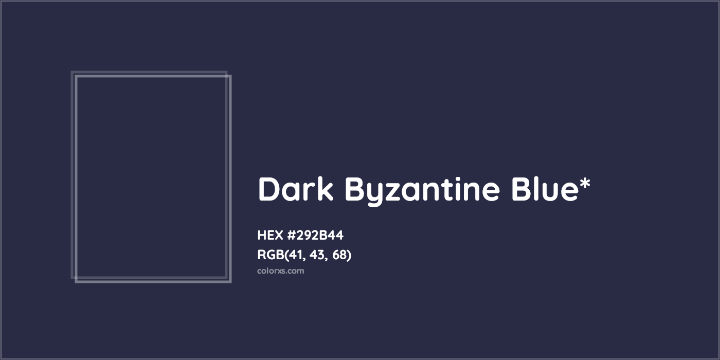 HEX #292B44 Color Name, Color Code, Palettes, Similar Paints, Images