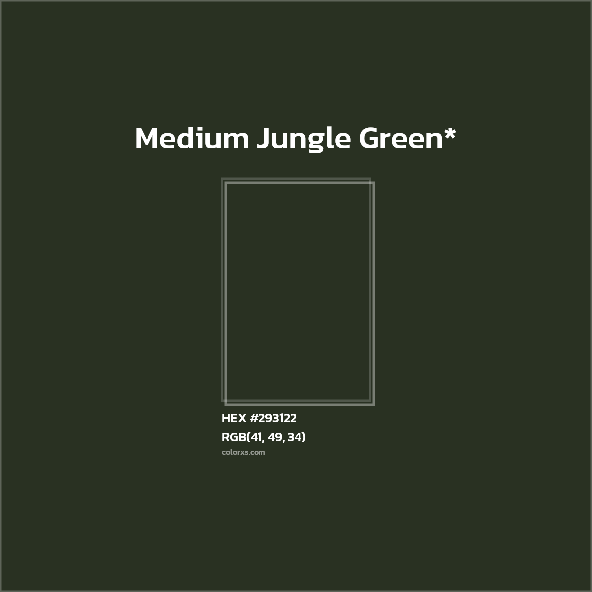 HEX #293122 Color Name, Color Code, Palettes, Similar Paints, Images