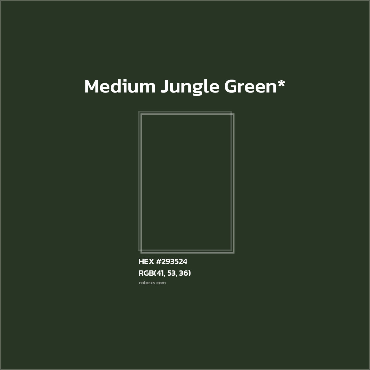 HEX #293524 Color Name, Color Code, Palettes, Similar Paints, Images