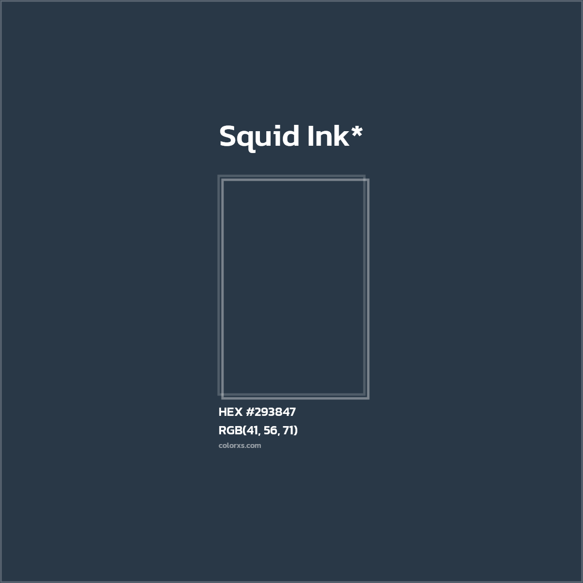 HEX #293847 Color Name, Color Code, Palettes, Similar Paints, Images