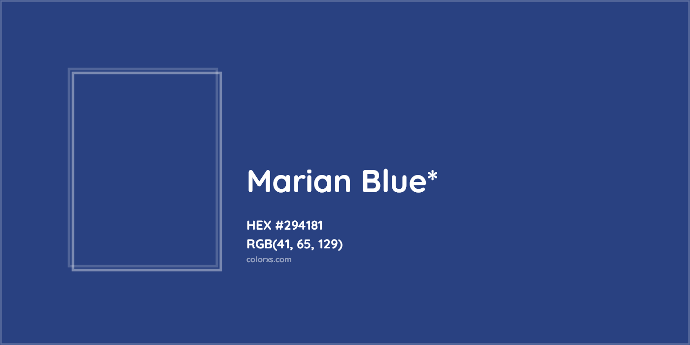 HEX #294181 Color Name, Color Code, Palettes, Similar Paints, Images