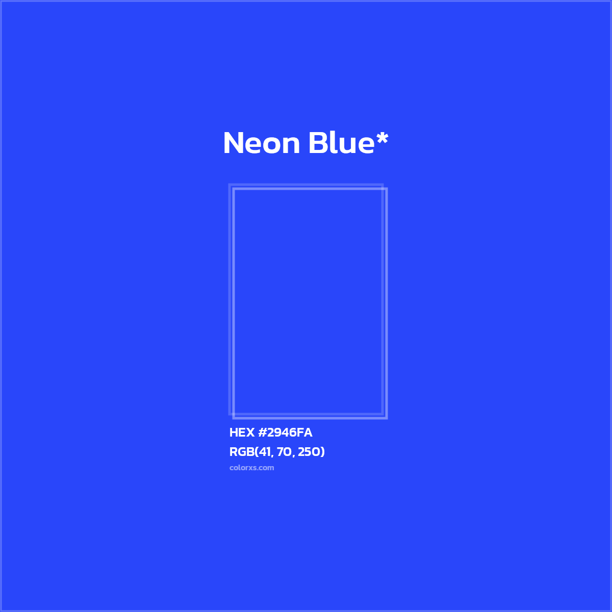 HEX #2946FA Color Name, Color Code, Palettes, Similar Paints, Images