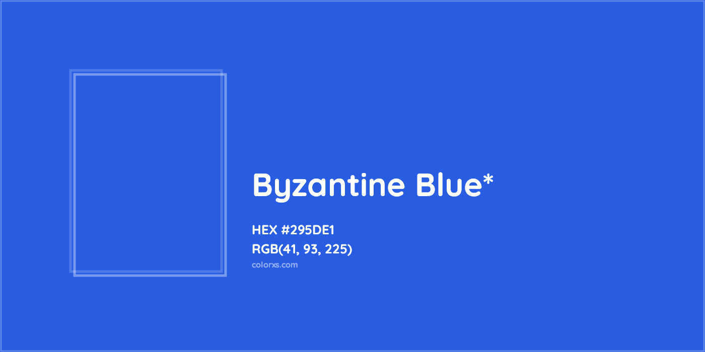 HEX #295DE1 Color Name, Color Code, Palettes, Similar Paints, Images