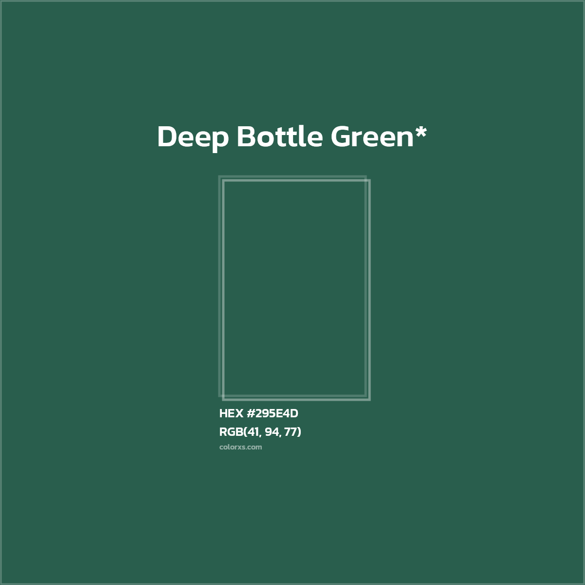 HEX #295E4D Color Name, Color Code, Palettes, Similar Paints, Images