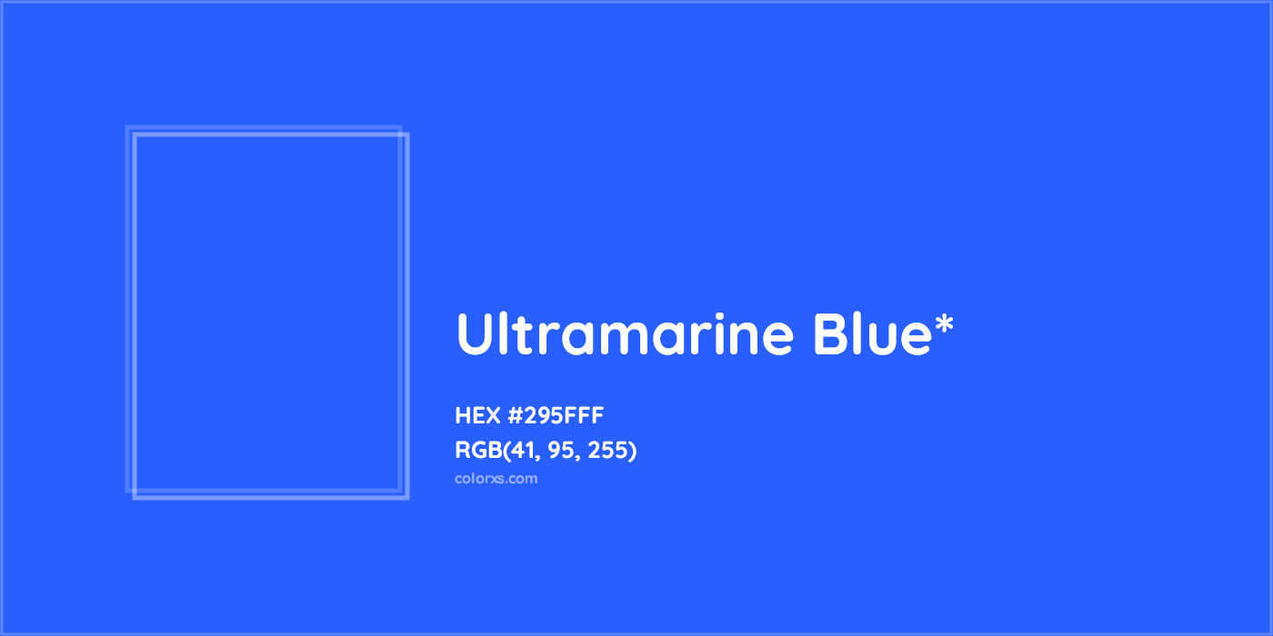 HEX #295FFF Color Name, Color Code, Palettes, Similar Paints, Images