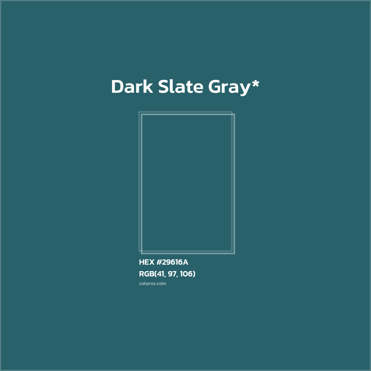 HEX #29616A Color Name, Color Code, Palettes, Similar Paints, Images