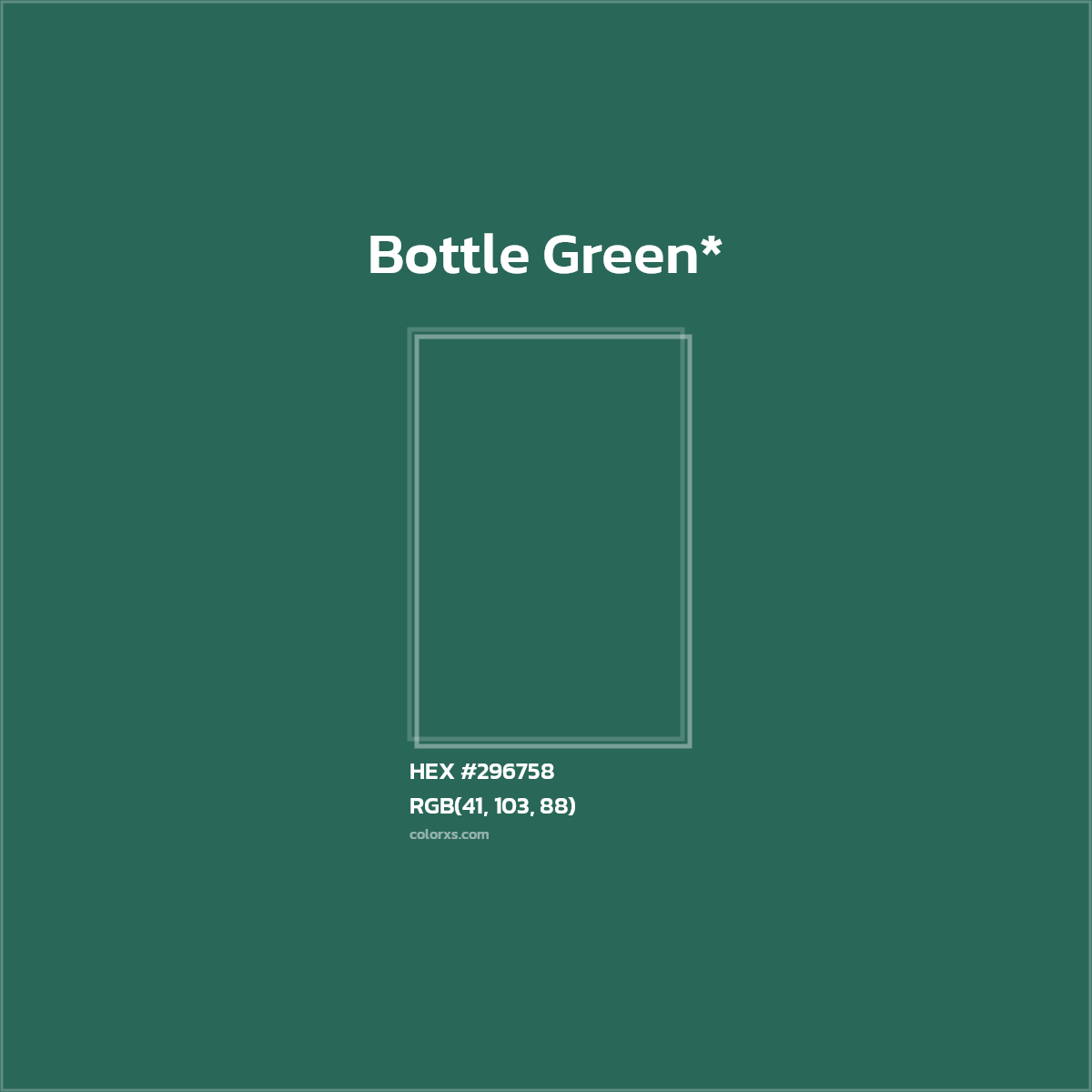HEX #296758 Color Name, Color Code, Palettes, Similar Paints, Images