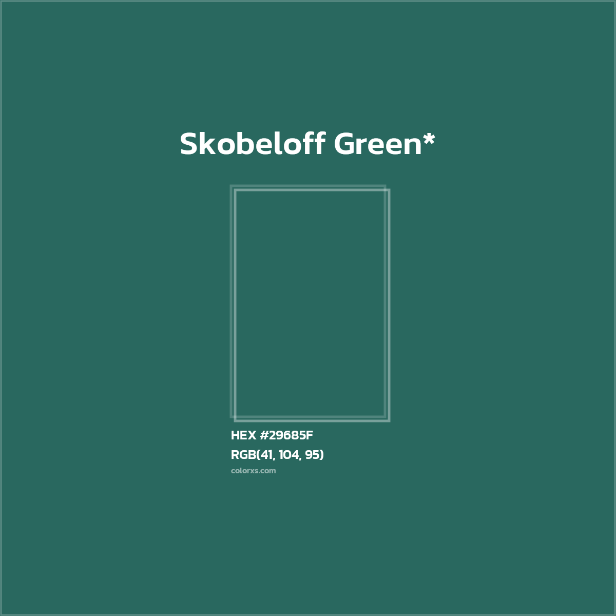 HEX #29685F Color Name, Color Code, Palettes, Similar Paints, Images