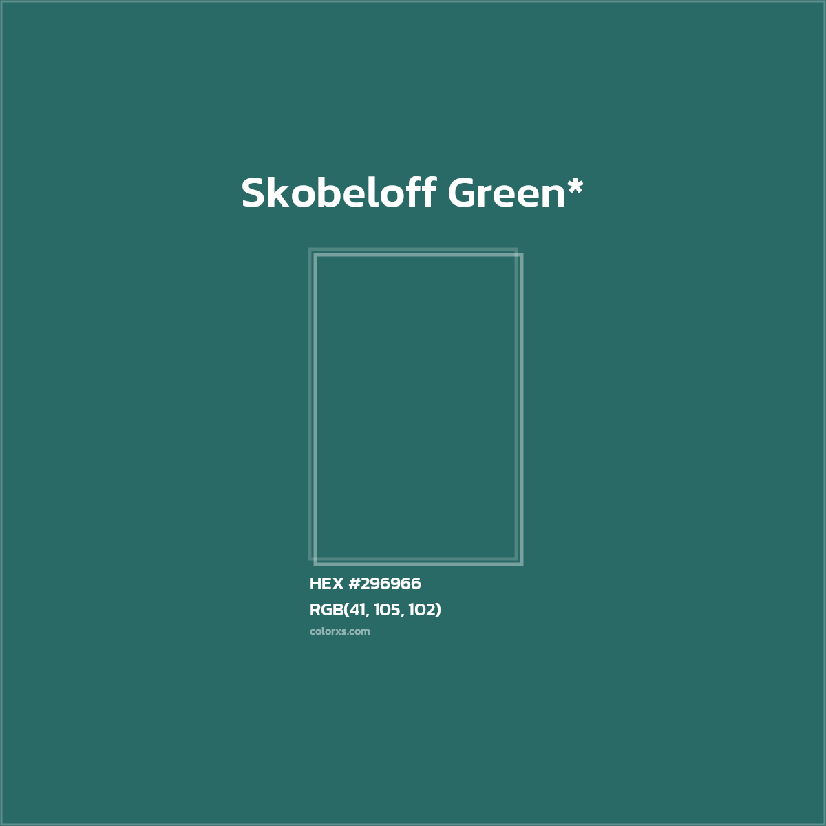 HEX #296966 Color Name, Color Code, Palettes, Similar Paints, Images