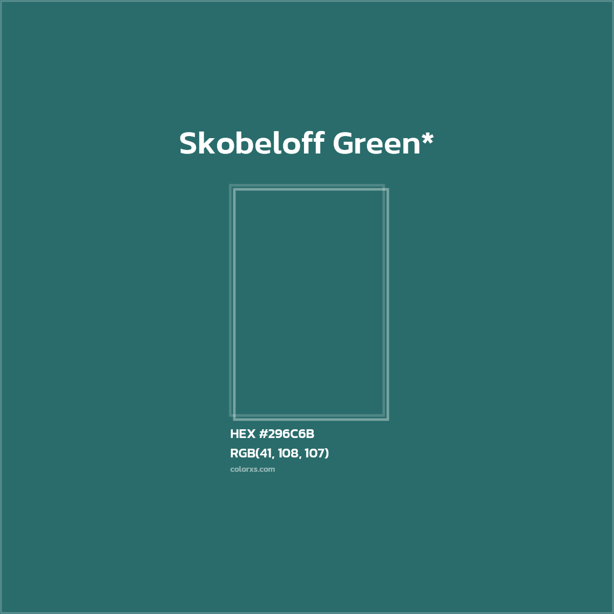 HEX #296C6B Color Name, Color Code, Palettes, Similar Paints, Images