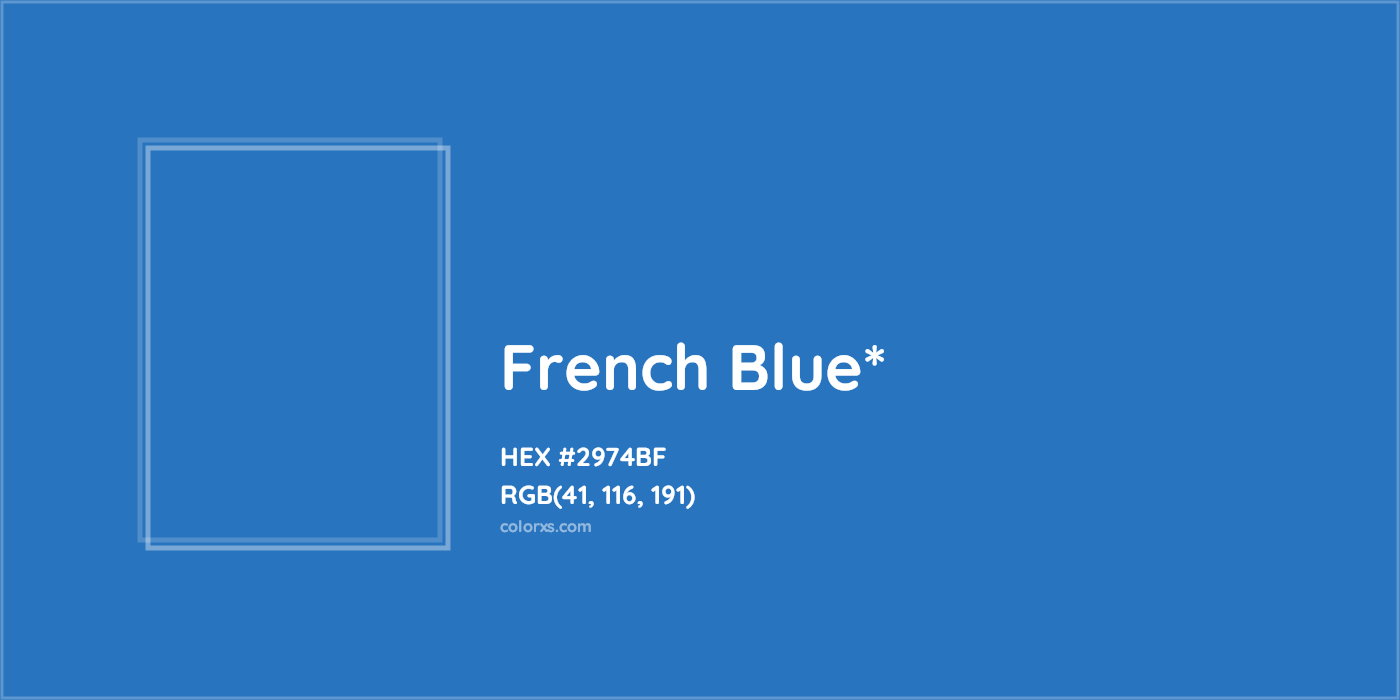 HEX #2974BF Color Name, Color Code, Palettes, Similar Paints, Images