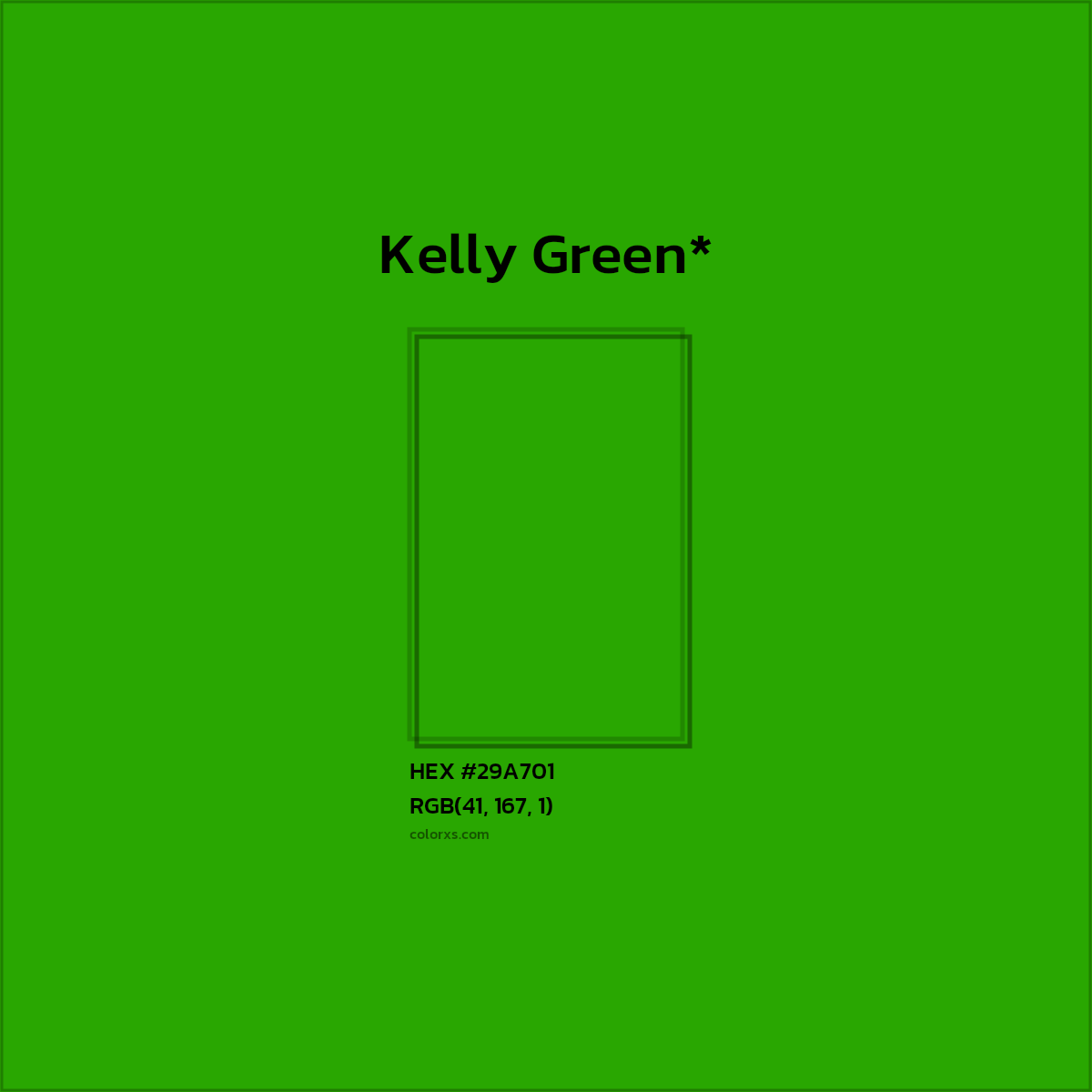 HEX #29A701 Color Name, Color Code, Palettes, Similar Paints, Images