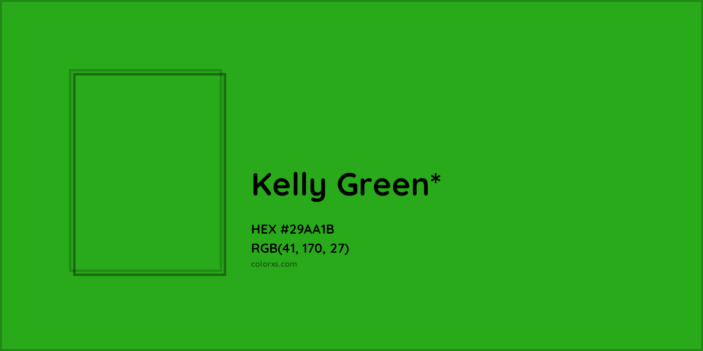 HEX #29AA1B Color Name, Color Code, Palettes, Similar Paints, Images