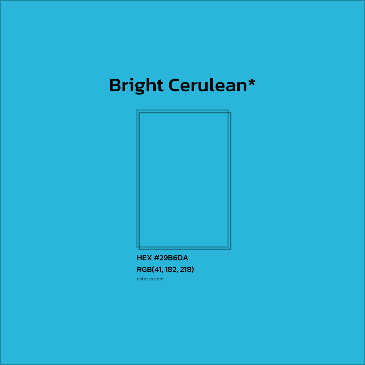 HEX #29B6DA Color Name, Color Code, Palettes, Similar Paints, Images