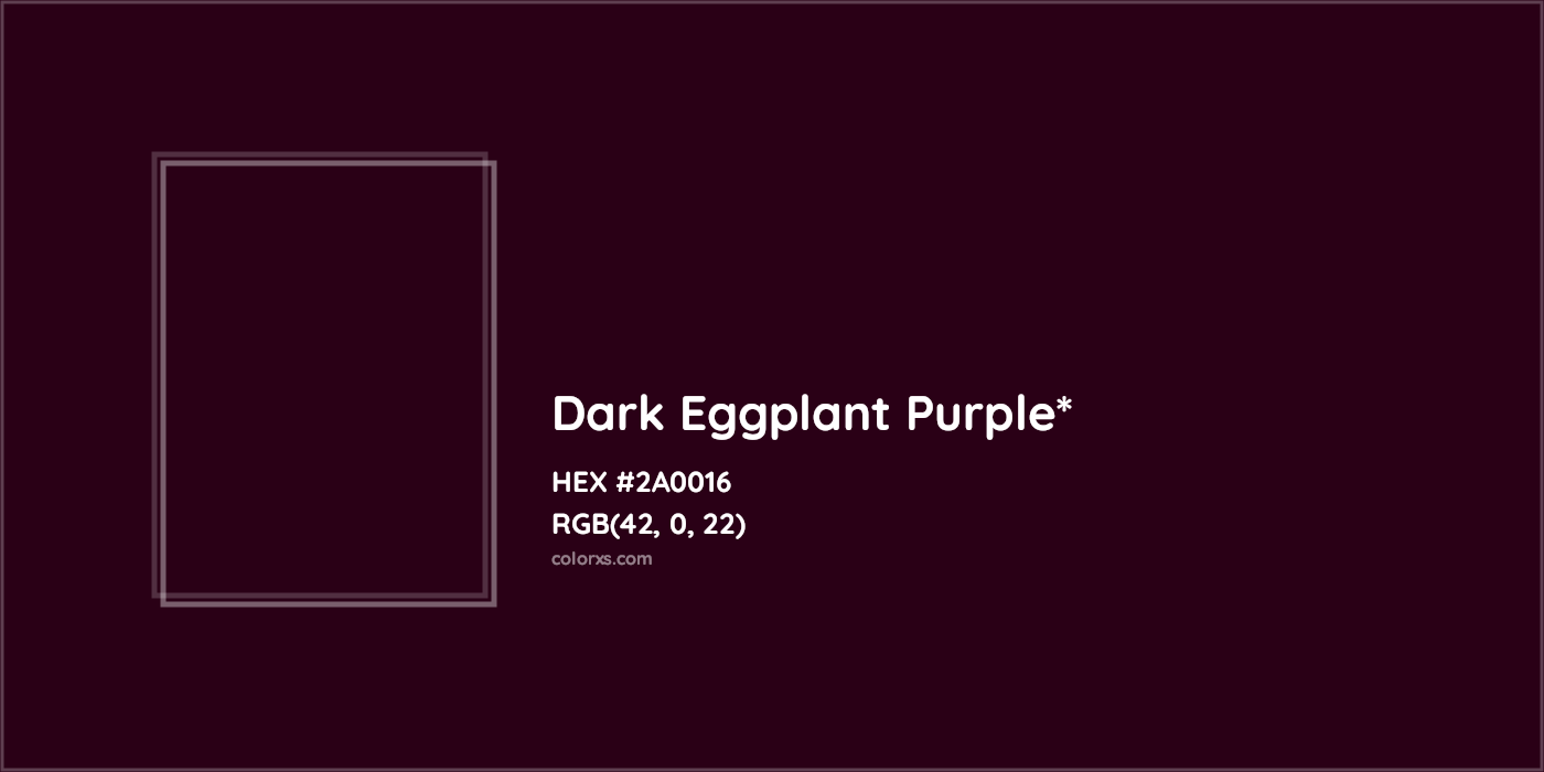 HEX #2A0016 Color Name, Color Code, Palettes, Similar Paints, Images
