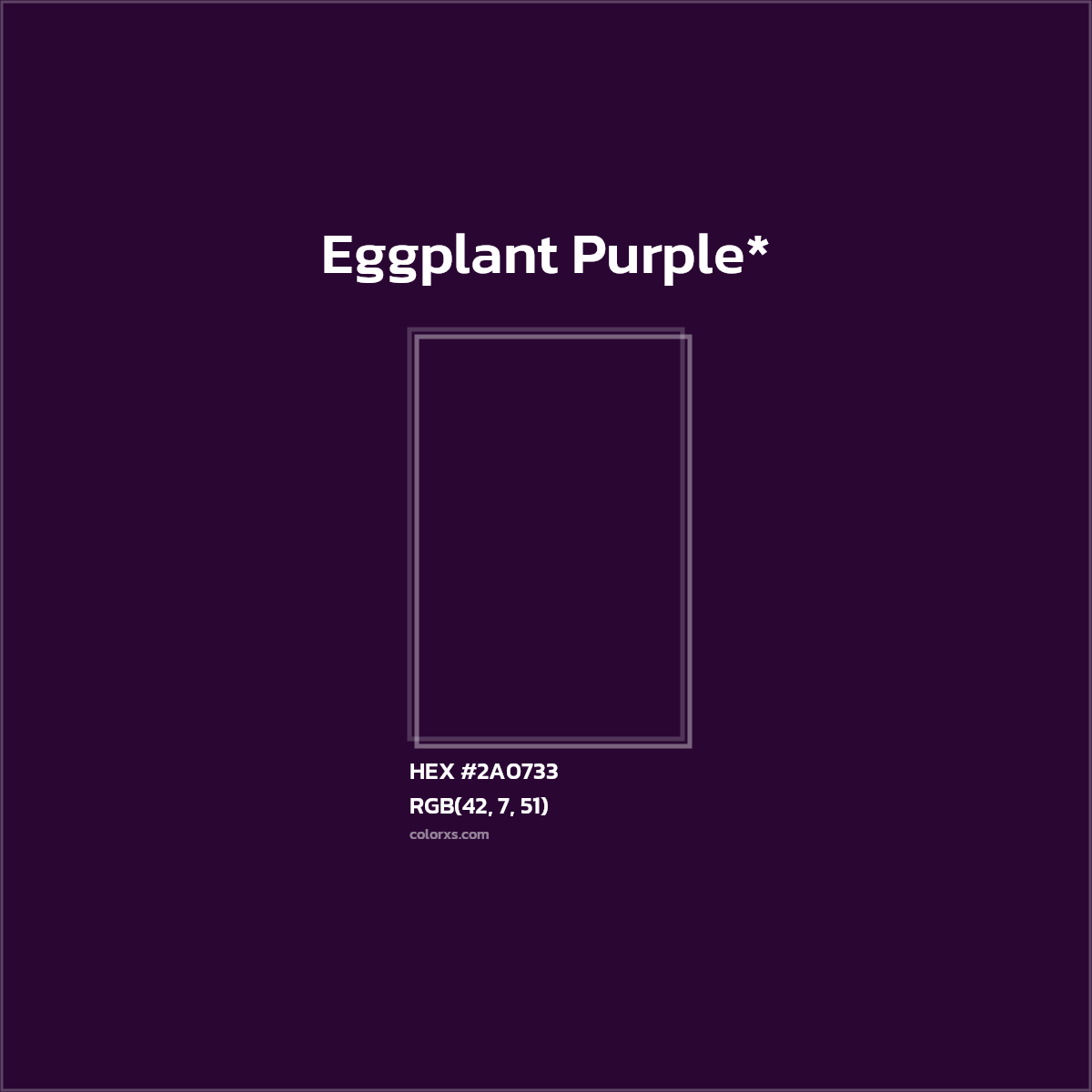 HEX #2A0733 Color Name, Color Code, Palettes, Similar Paints, Images