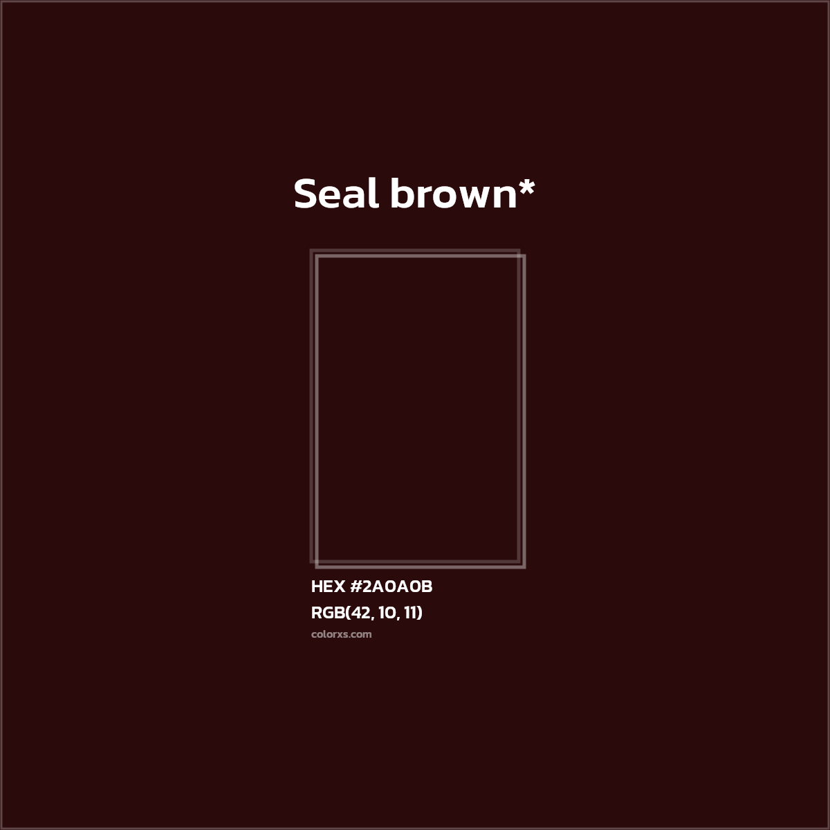 HEX #2A0A0B Color Name, Color Code, Palettes, Similar Paints, Images