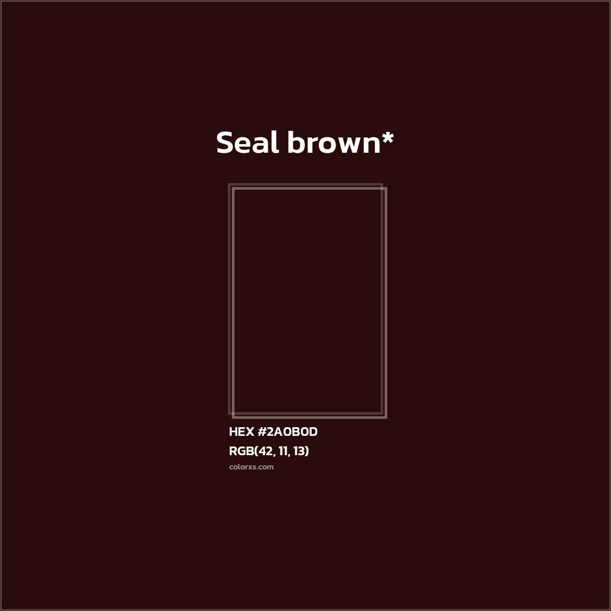 HEX #2A0B0D Color Name, Color Code, Palettes, Similar Paints, Images