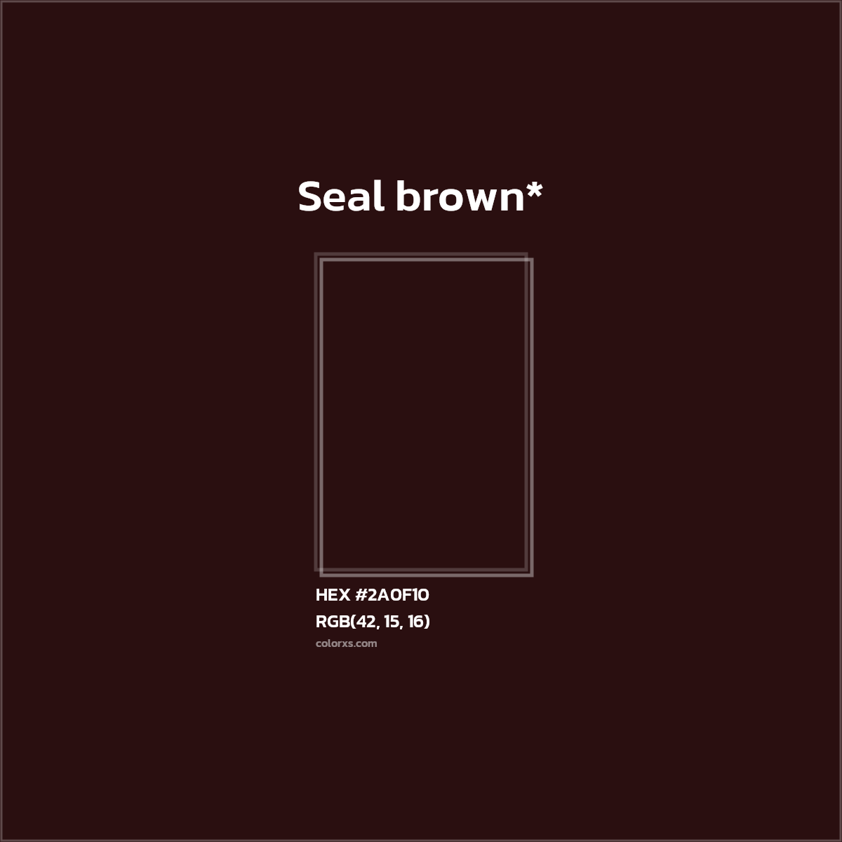 HEX #2A0F10 Color Name, Color Code, Palettes, Similar Paints, Images