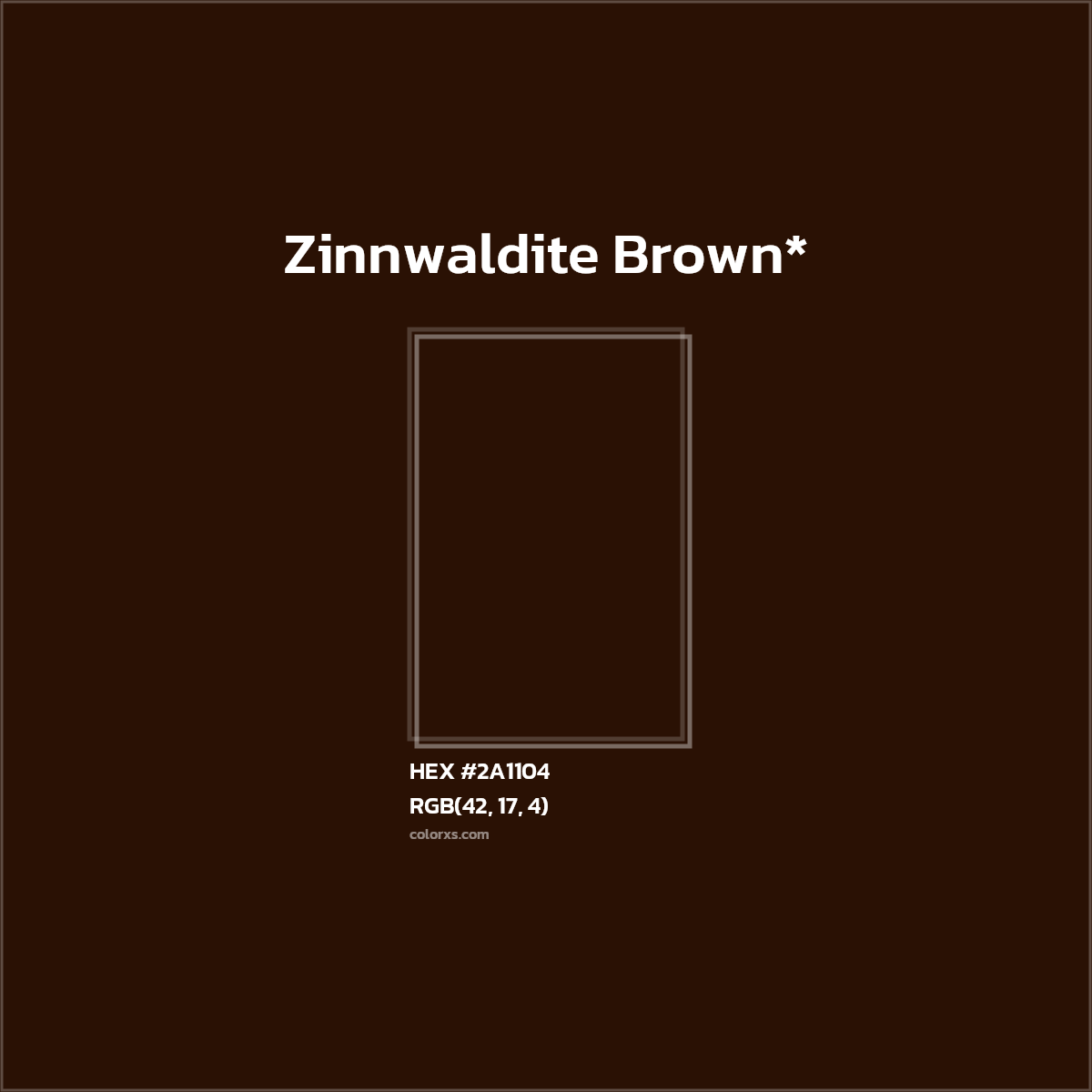 HEX #2A1104 Color Name, Color Code, Palettes, Similar Paints, Images