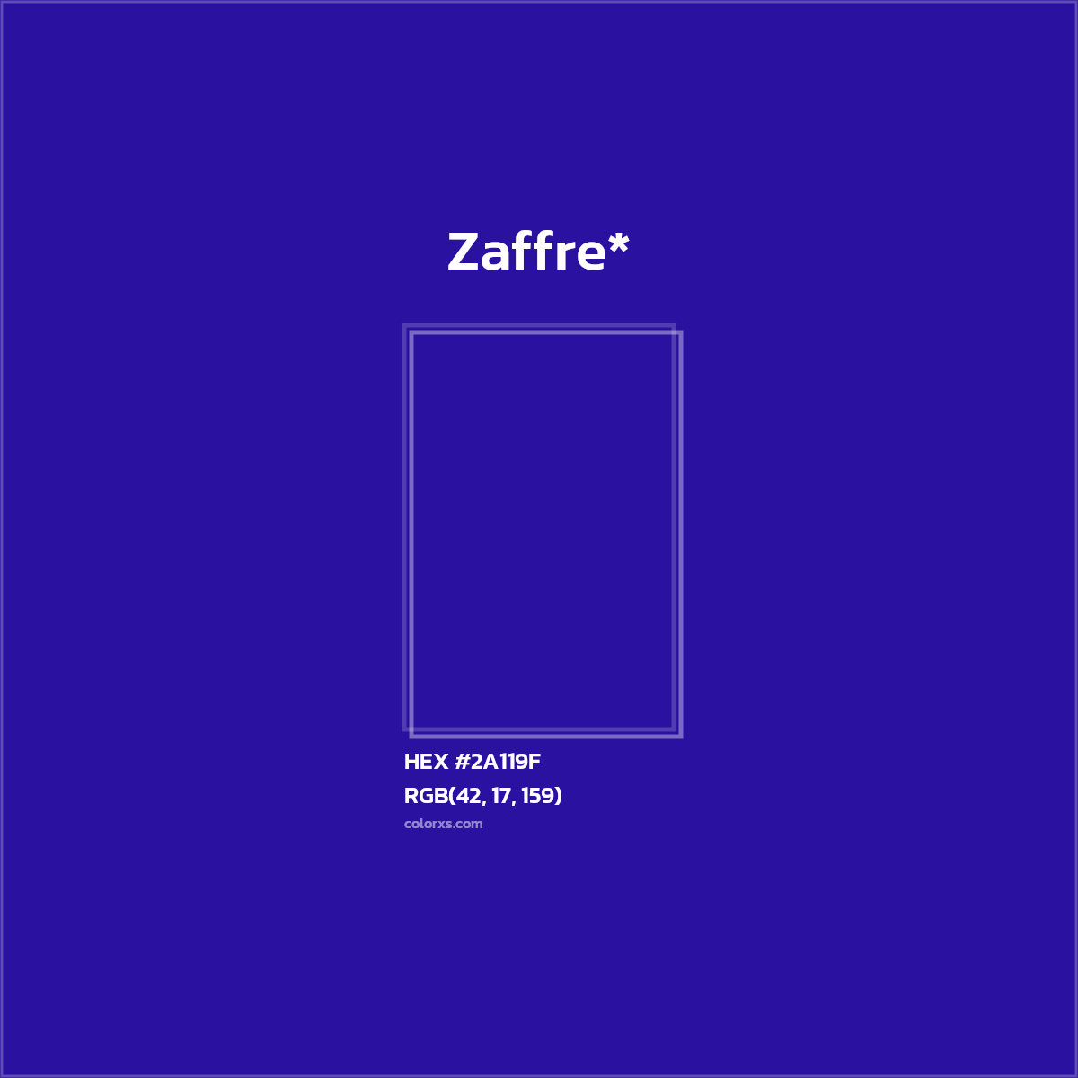 HEX #2A119F Color Name, Color Code, Palettes, Similar Paints, Images