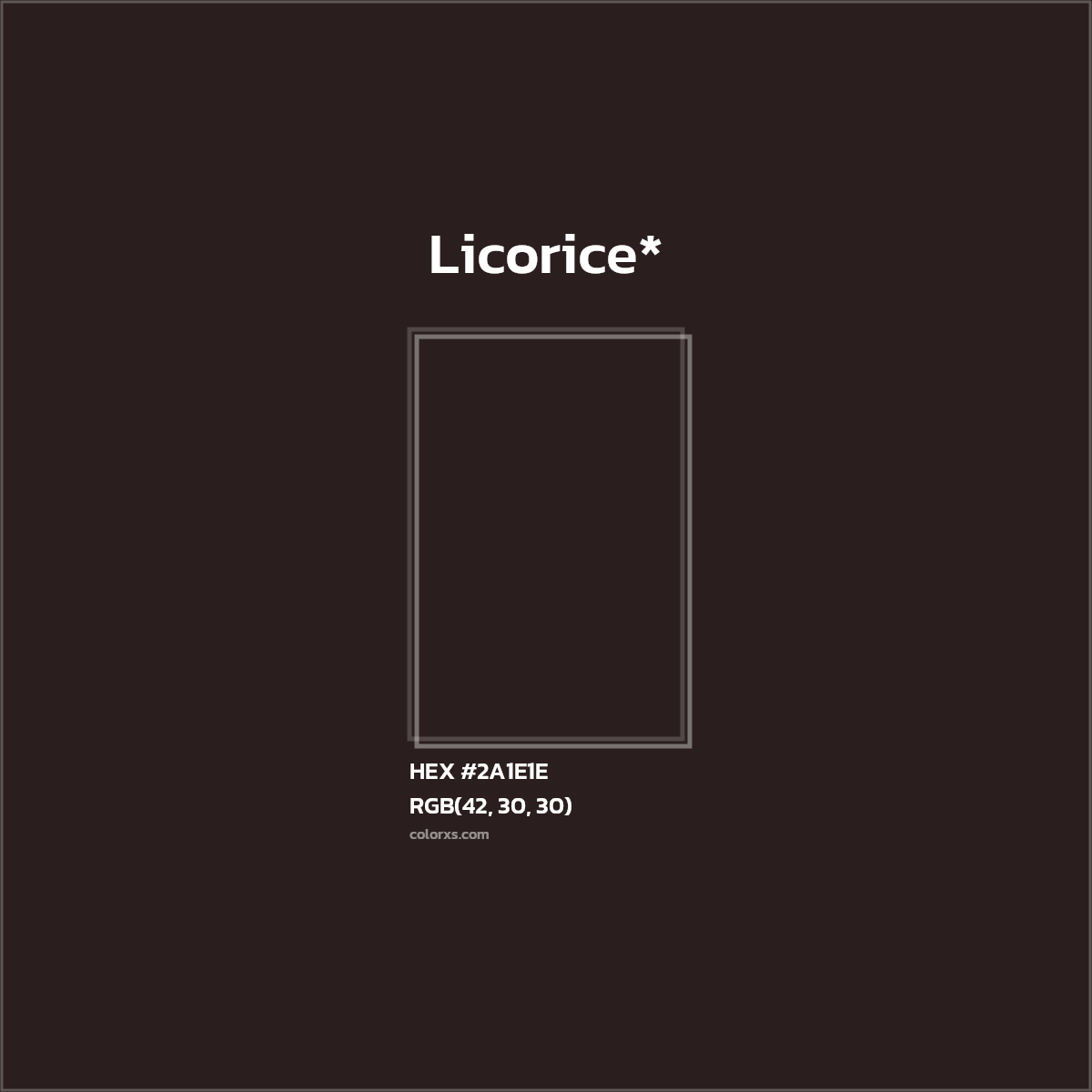 HEX #2A1E1E Color Name, Color Code, Palettes, Similar Paints, Images