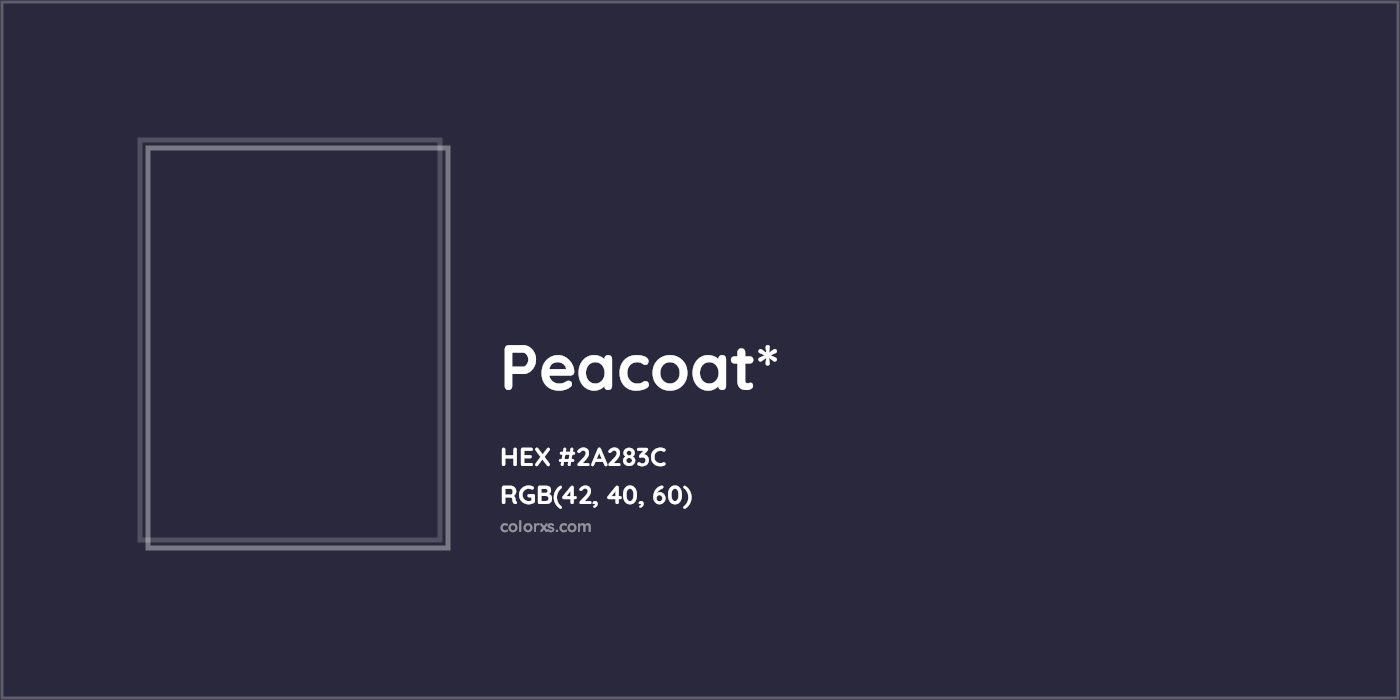 HEX #2A283C Color Name, Color Code, Palettes, Similar Paints, Images
