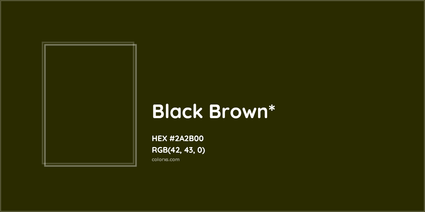 HEX #2A2B00 Color Name, Color Code, Palettes, Similar Paints, Images