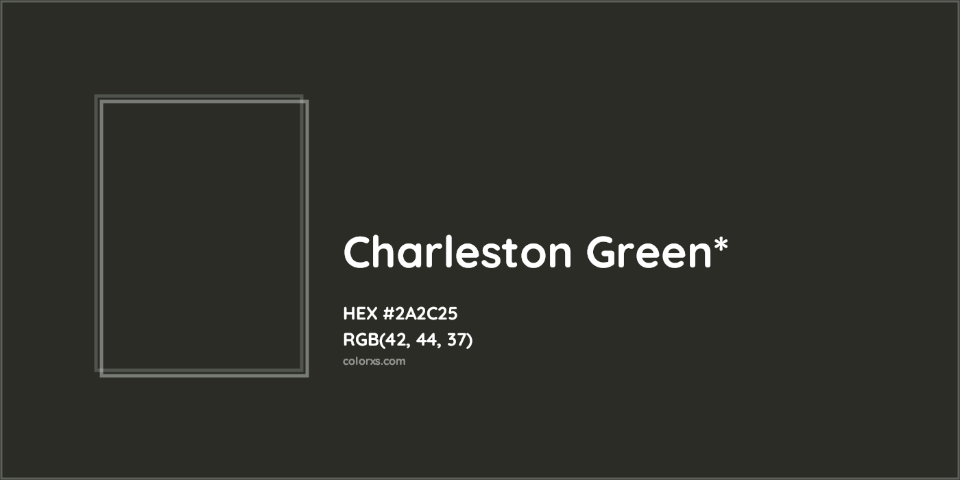 HEX #2A2C25 Color Name, Color Code, Palettes, Similar Paints, Images