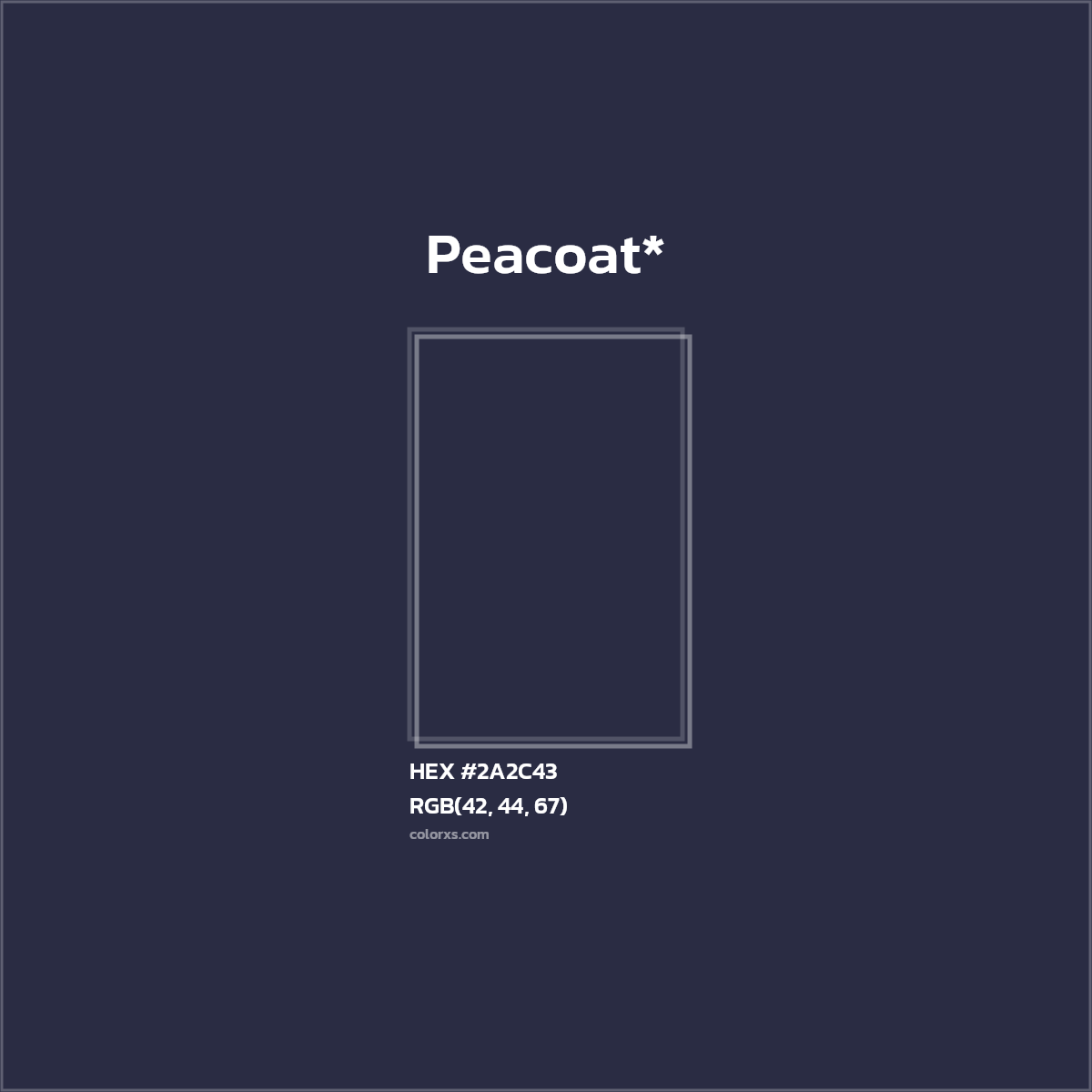 HEX #2A2C43 Color Name, Color Code, Palettes, Similar Paints, Images